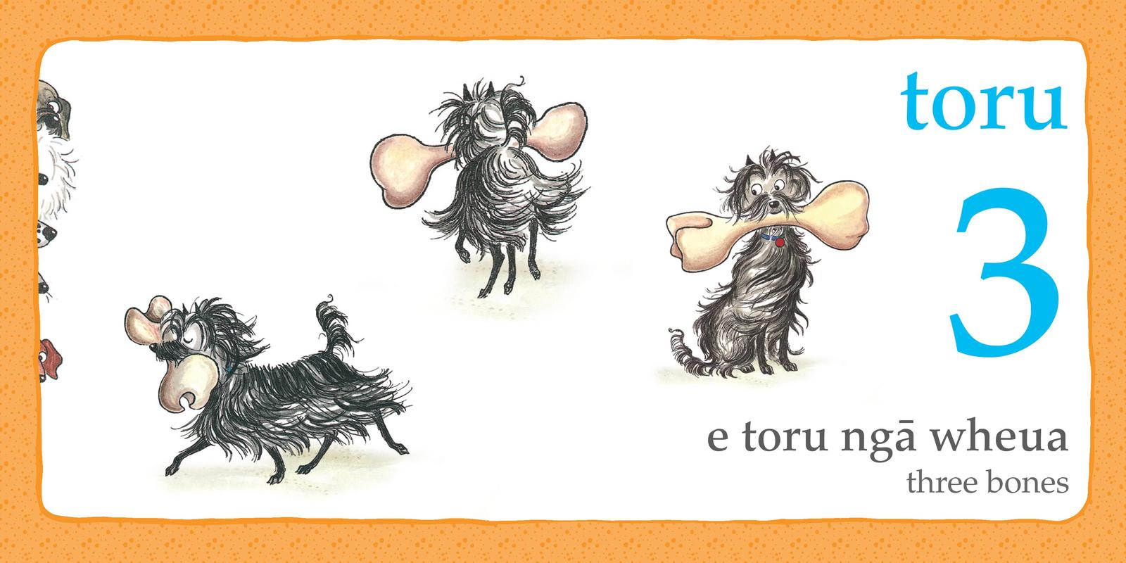 Hairy Maclary and Friends: 123 in Maori and English by Lynley Dodd image