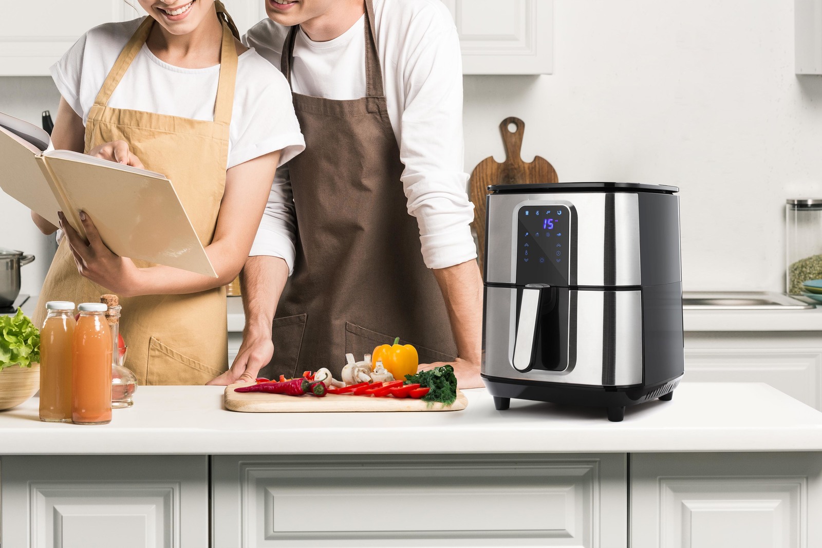 Buy Kogan 6.5L SmarterHome Stainless Steel Digital Air Fryer Oven at