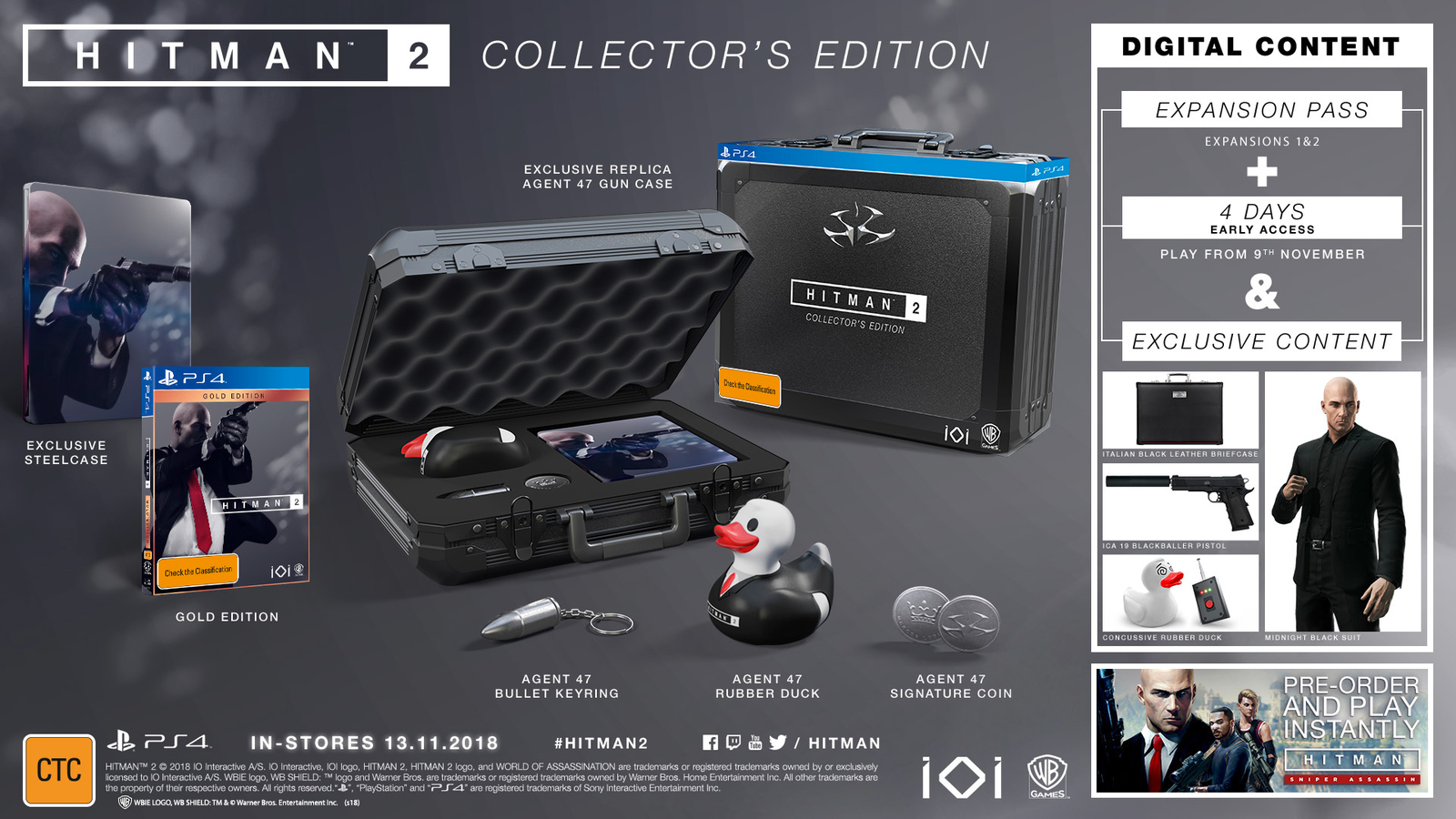 Hitman 2 Collector's Edition on PS4