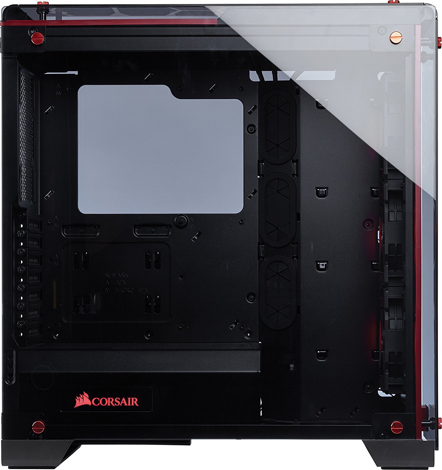 CORSAIR Crystal Series 570X RGB ATX Mid Tower Case Red image