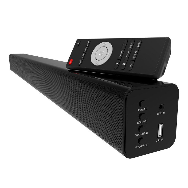 LASER Soundbar with Optical, FM and Bluetooth