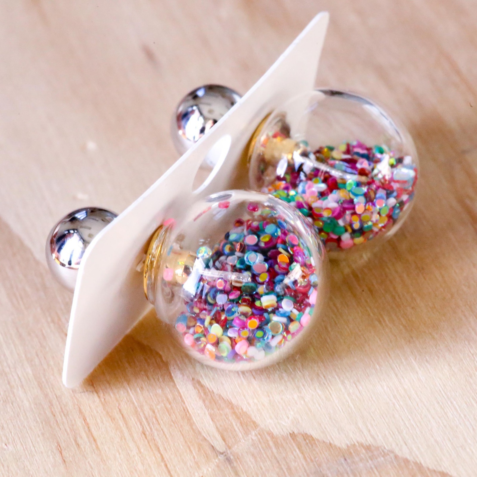 Short Story: Fantasy Bubble Earrings - Confetti Multi image