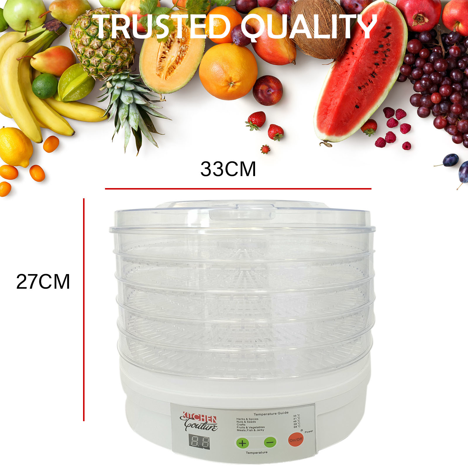 Kitchen Couture Deluxe Digital Food Dehydrator (Round) image