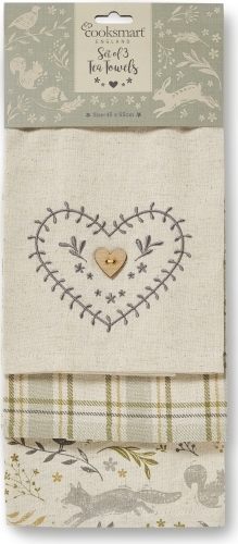 Woodland Design Cotton Tea Towels image