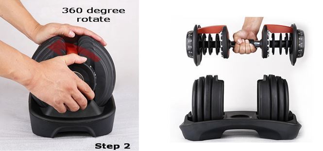 Ape Style Multi-Weight Smart Adjustable Dumbbell l | 5 to 40kg (90lbs) image