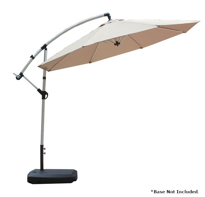 Buy Beige Outdoor Aluminium Cantilever Umbrella With Crank Handle At Mighty Ape Nz