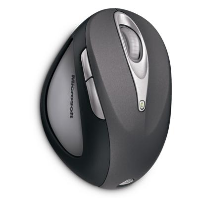 Microsoft Natural Wireless Laser Mouse 6000 Metallic Grey USB image