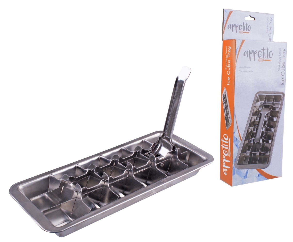 Stainless Steel Ice Cube Tray with Quick Release Lever at Mighty Ape