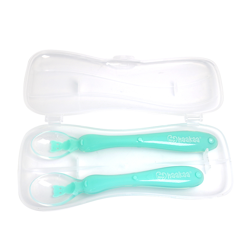 Haakaa: Silicone Spoon Set with Case - Green image