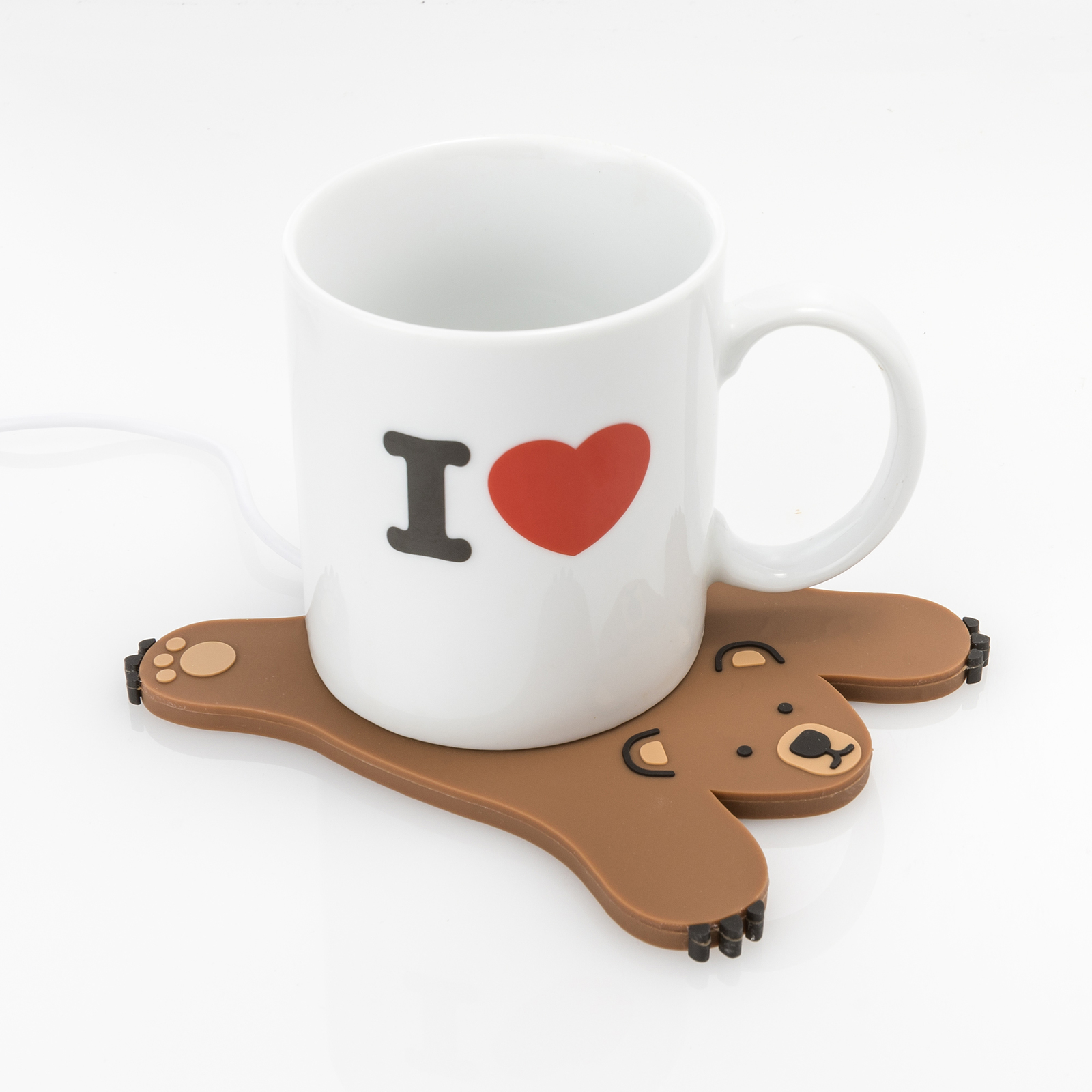 Mustard USB Cup Warmer Sleepy Bear at Mighty Ape NZ
