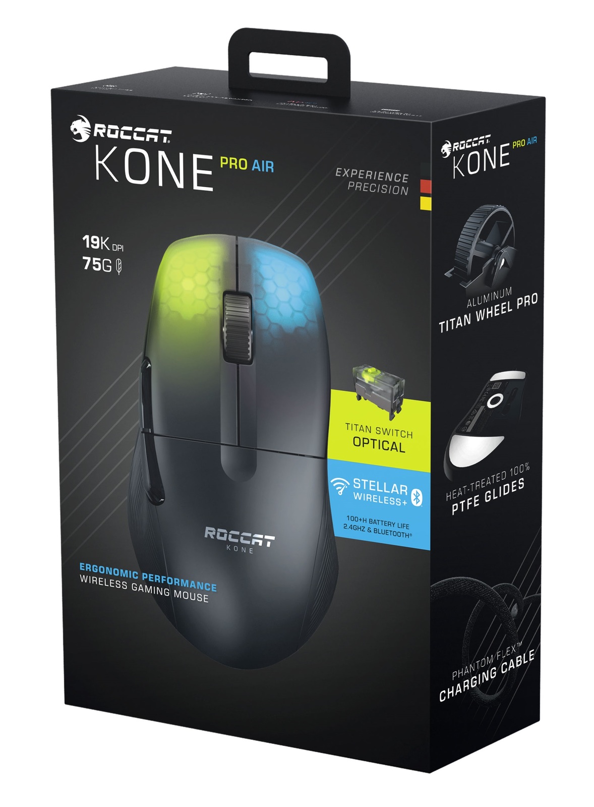 ROCCAT Kone PRO Air Wireless Gaming Mouse - Black on PC