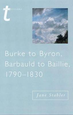 Burke to Byron by Jane Stabler image
