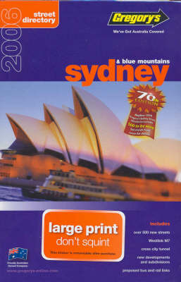 Gregory's Sydney Large Street Directory image