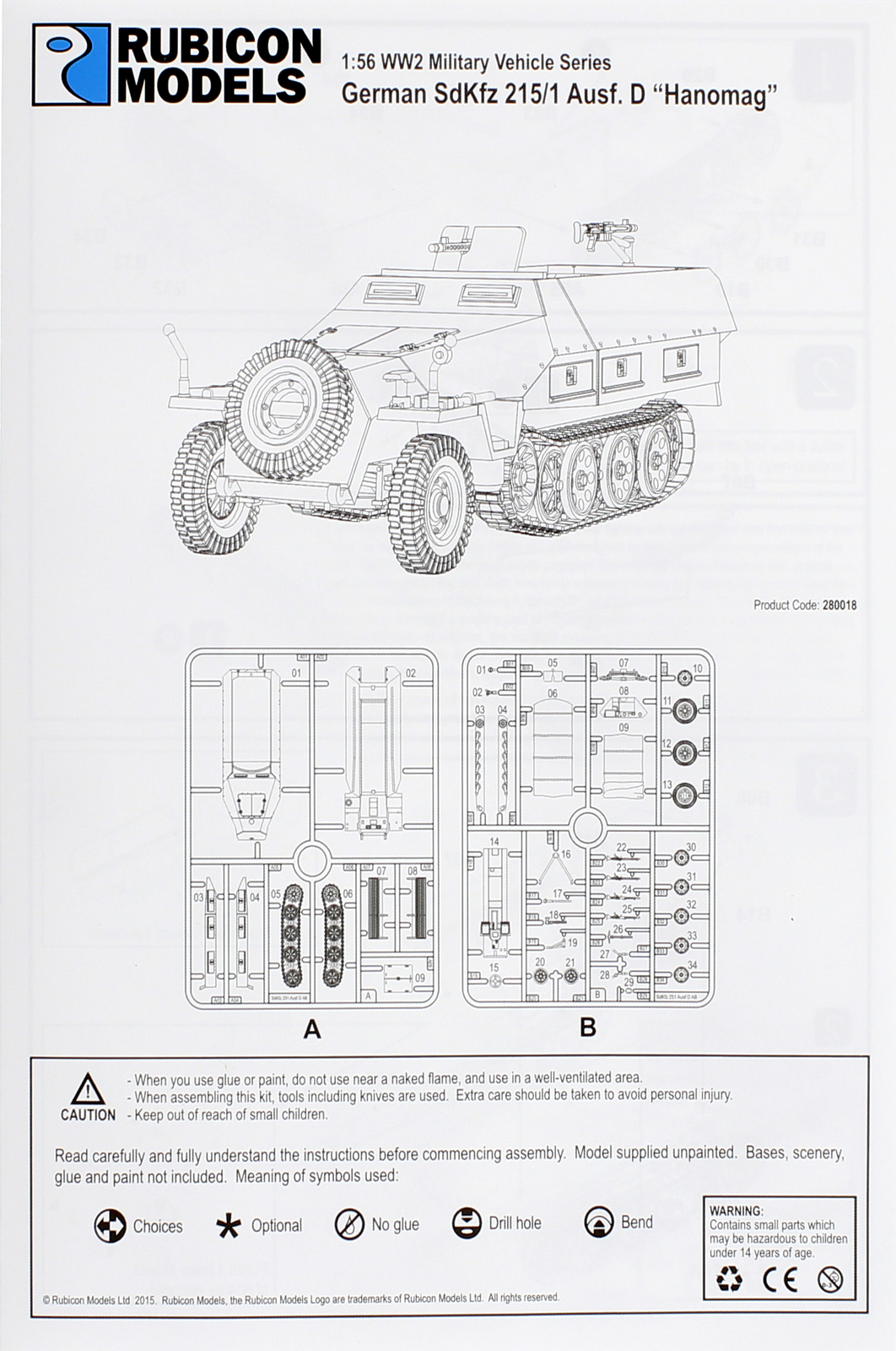 Rubicon 1/56 SdKfz 251/1 Ausf D