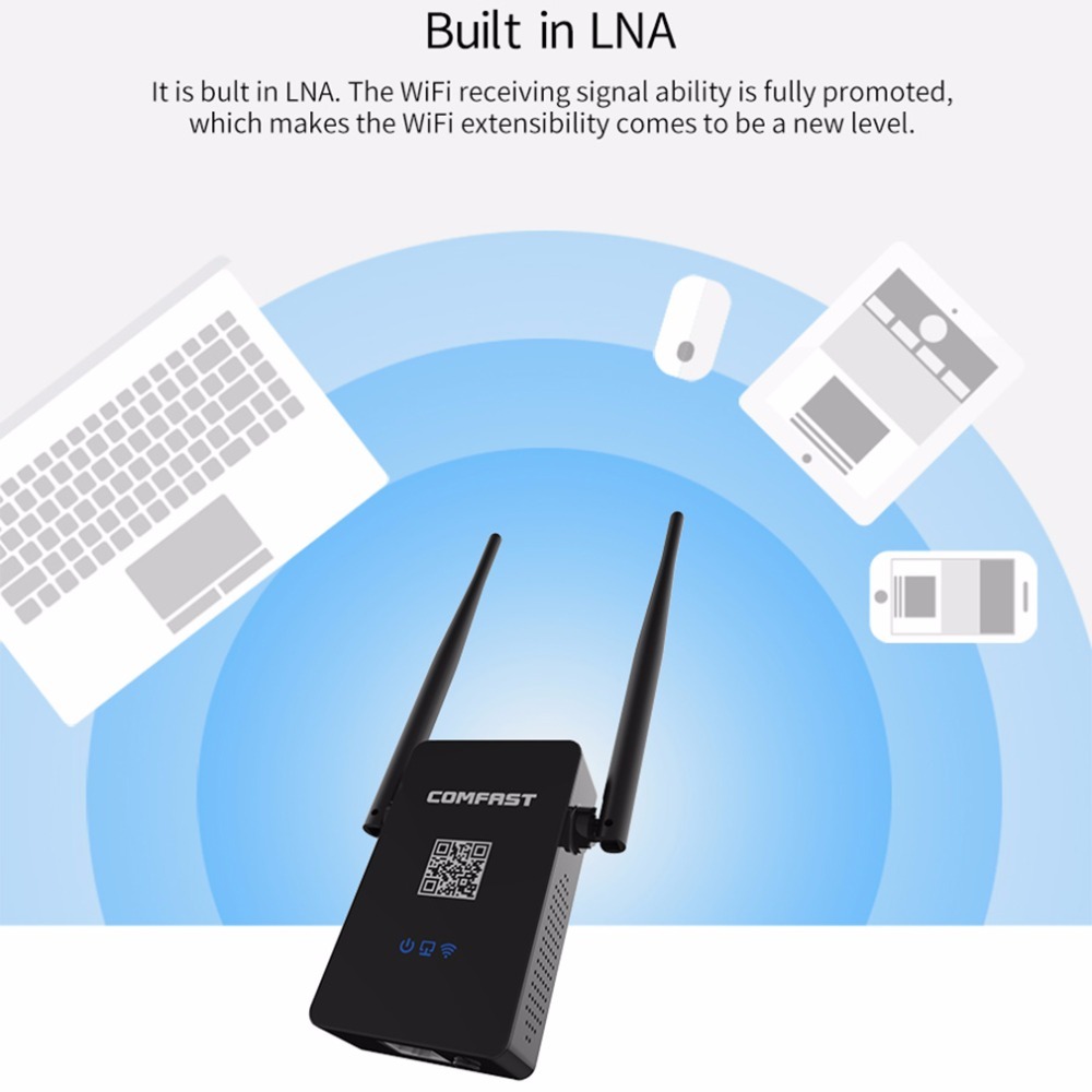 Comfast 750Mbps Dual-Band AC Wi-Fi Extender image