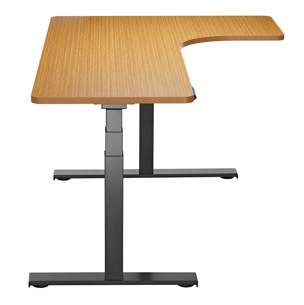 Buy Gorilla Office Height Adjustable Desk Black/Oak at Mighty Ape NZ