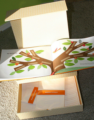Petit Collage Deluxe Baby Book and Memory Box by Lorena Siminovich image