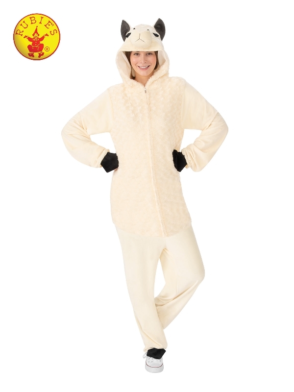 Llama Hooded Onesie Costume (SmallMedium) Women's at Mighty Ape