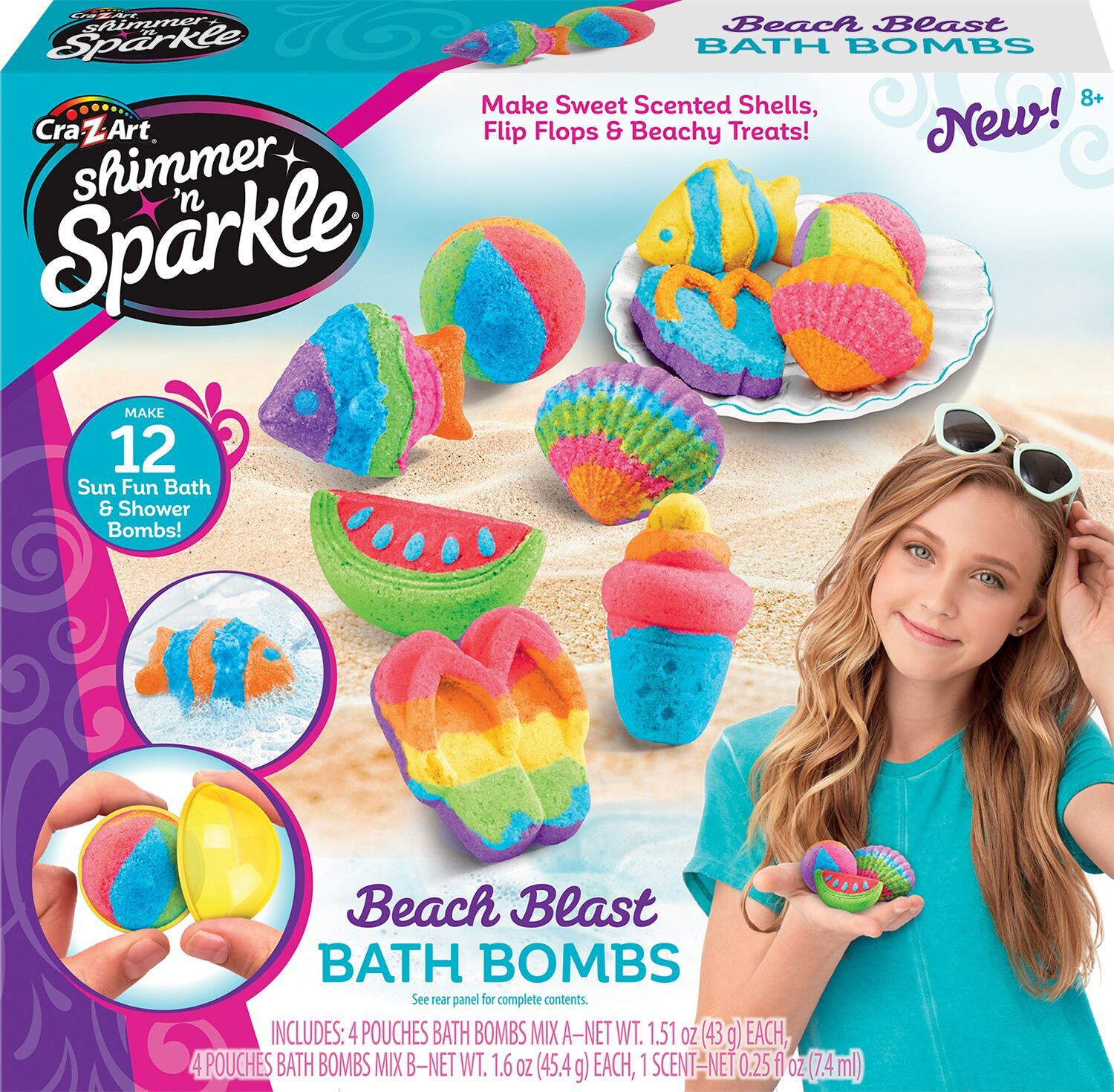 Buy CraZArt Shimmer 'n Sparkle Make Your Own Bath Bomb Beach