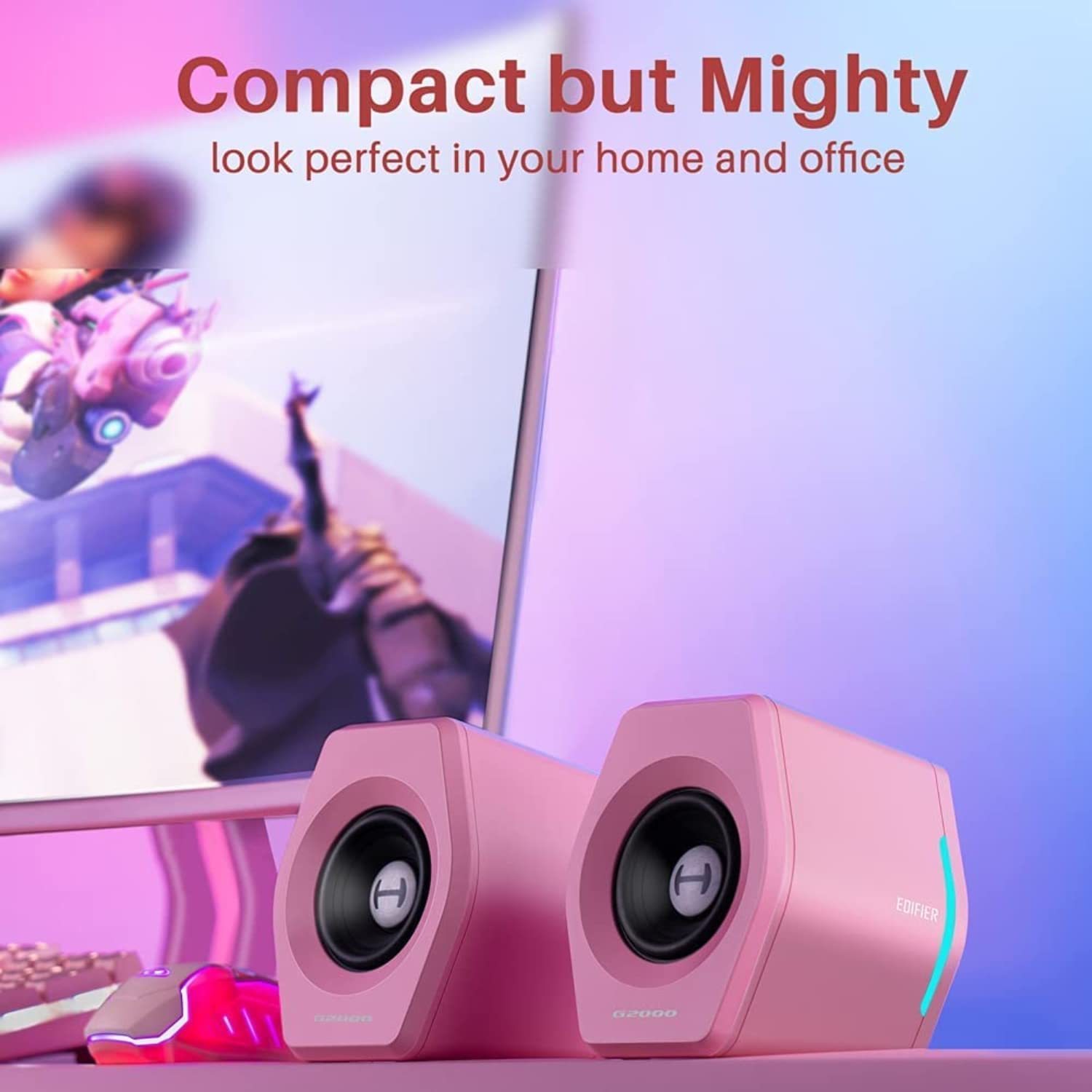 Edifier G2000 Gaming Speakers (Pink) InStock Buy Now at Mighty Ape NZ