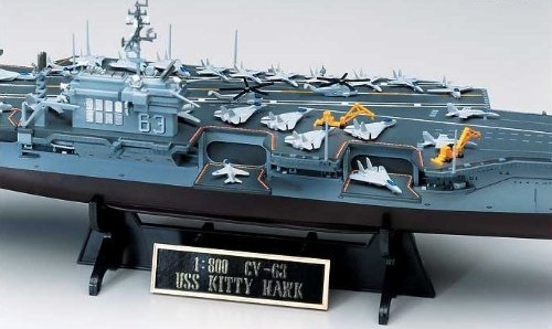 Academy USS CVN-63 Kitty Hawk 1/800 Model Kit image