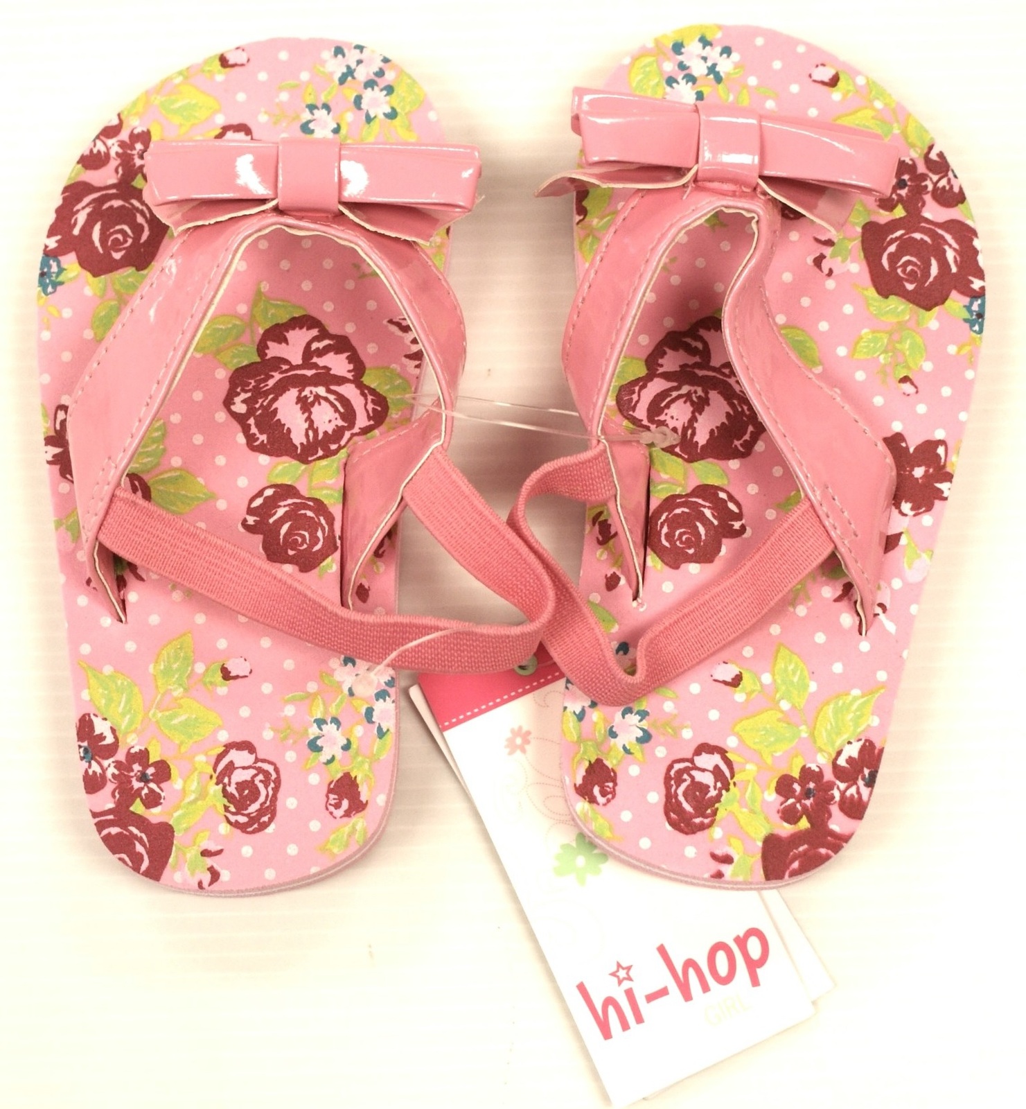 Hi-Hop Vintage Rose Girl's Jandals (12-18 Months) image