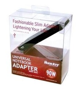 Huntkey: Ultra Slim 90W - Universal Notebook Power Adapter with USB power port (adjustable 15 -20V) image