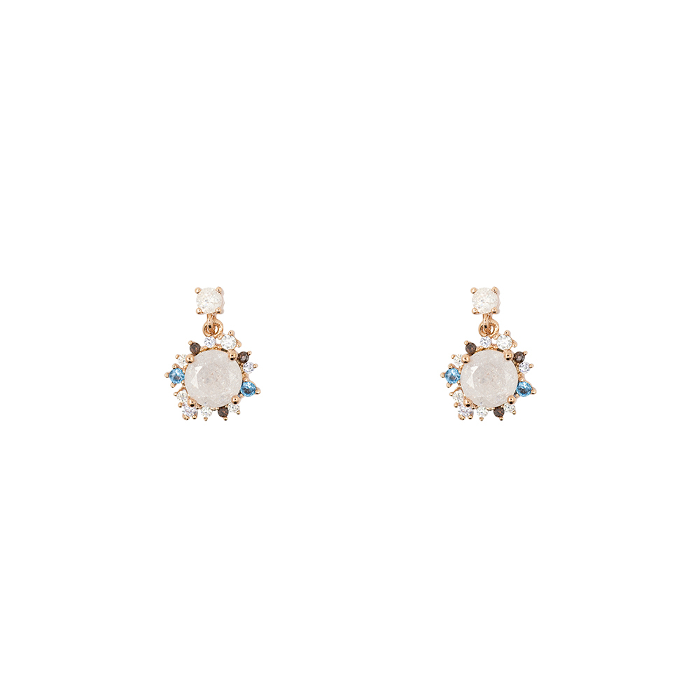 Short Story: Drop Earring Wreath Rose Gold image