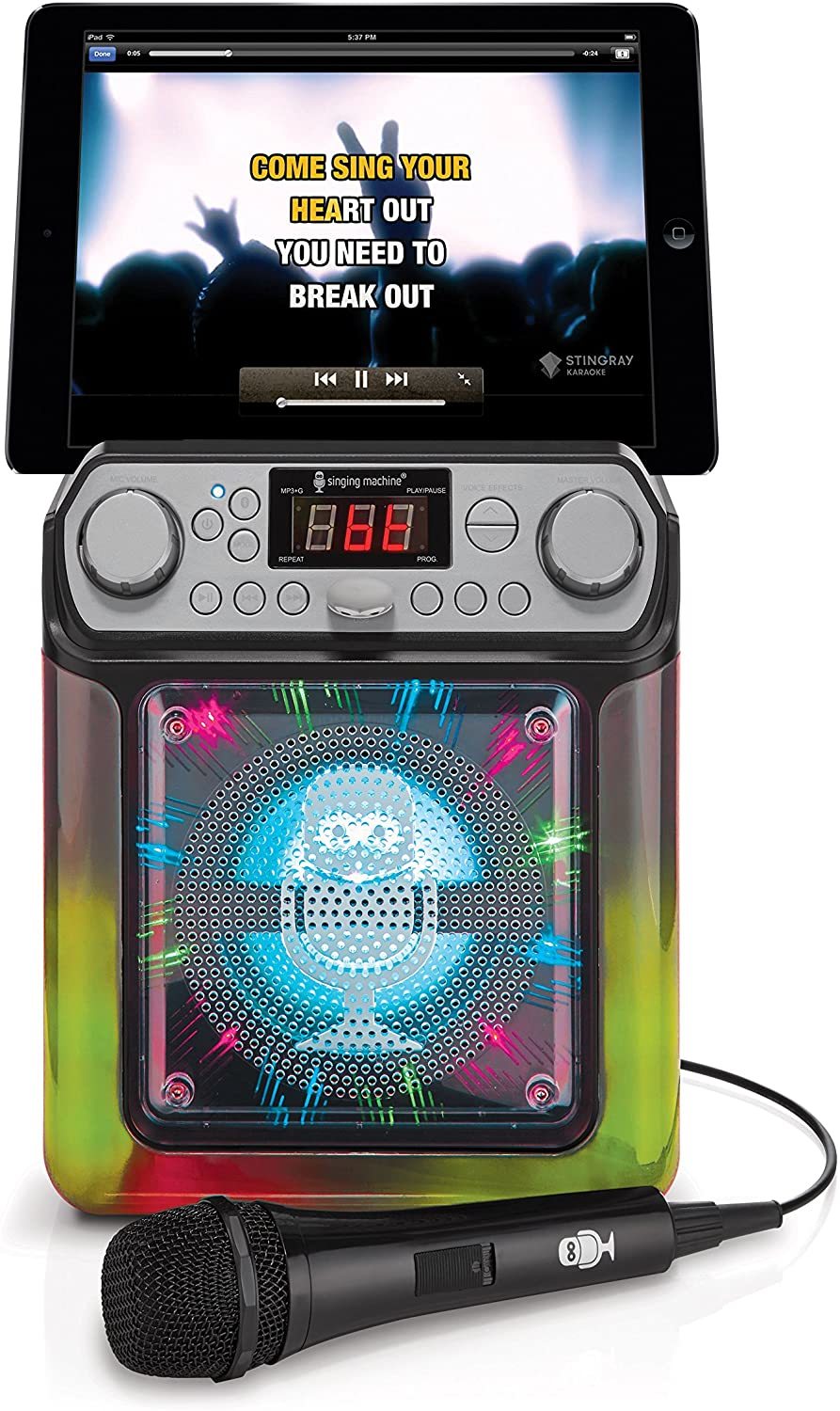 Singing Machine Groove Mini Karaoke System Black at Mighty Ape NZ