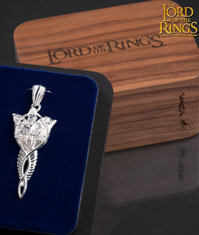 Lord of the Rings Evenstar Sterling Silver & CZ Pendant image