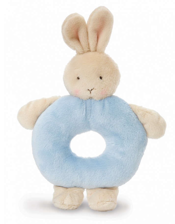 Bunnies By The Bay: Blue Bunny - Rattle Ring