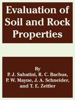 Evaluation of Soil and Rock Properties by P. J. Sabatini image