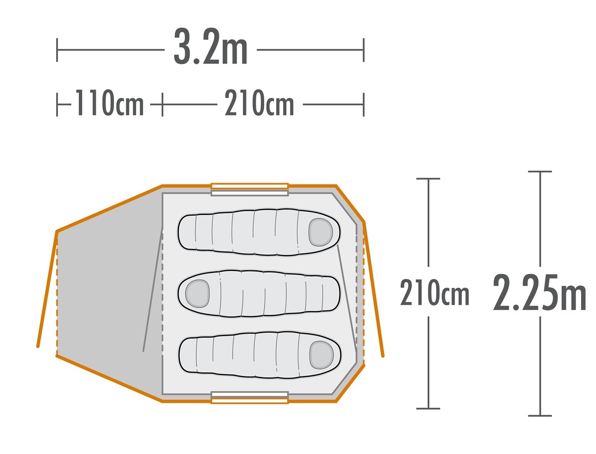 Kiwi Camping KEA 3 Recreational Dome Tent image