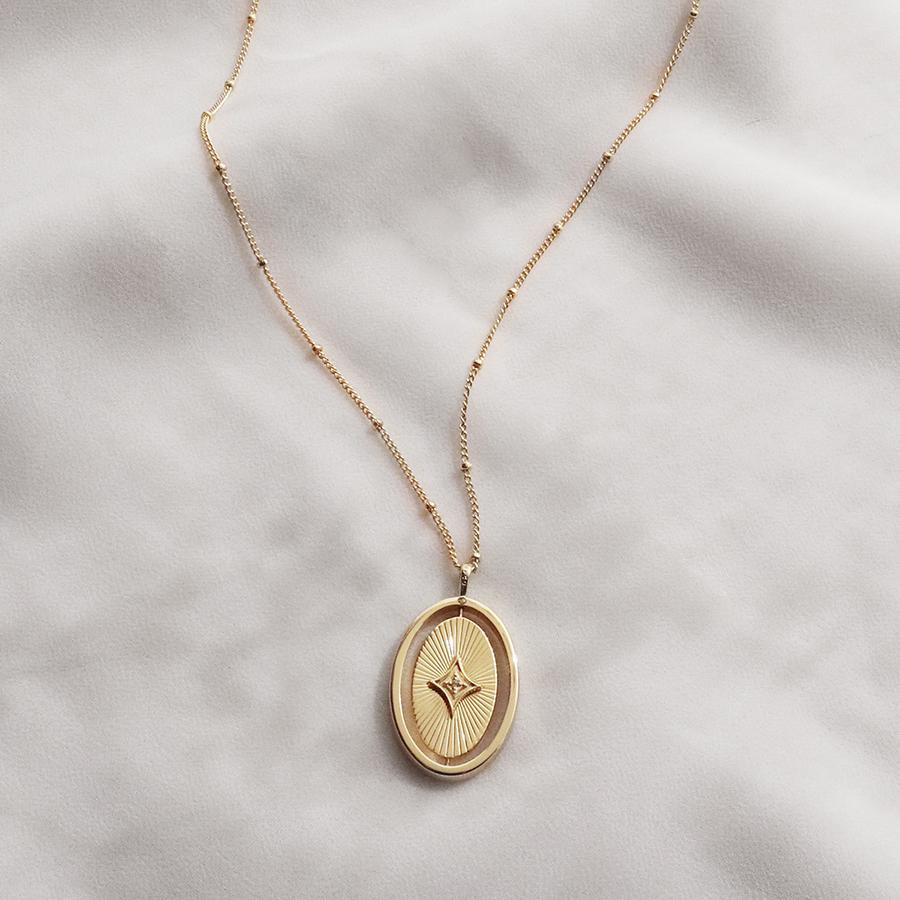 Wanderlust + Co: Light Seeker Gold Necklace image