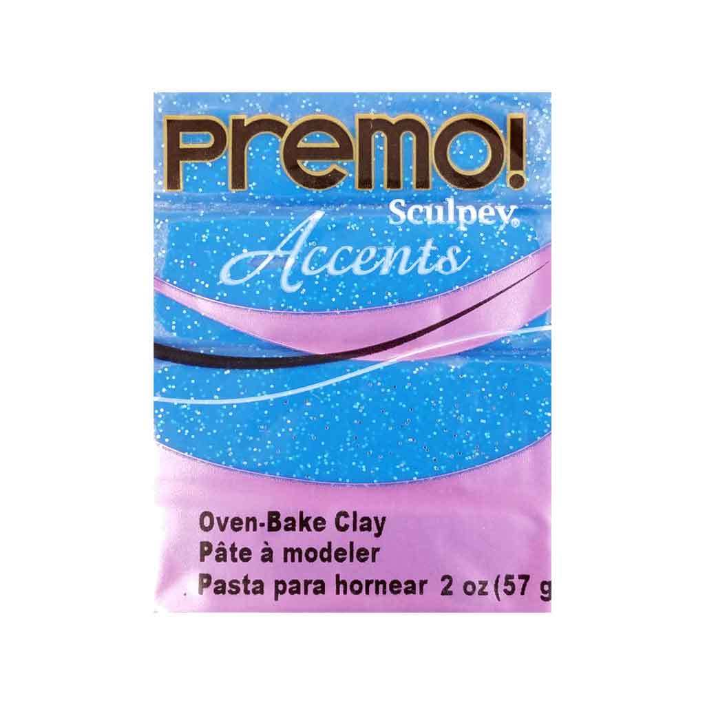 Sculpey Premo Accent Blue Glitter (57g) image