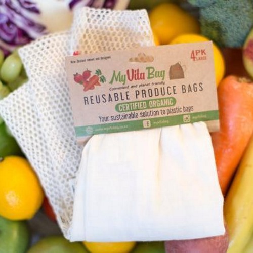 Large 4-Pack Reusable Produce Bags image