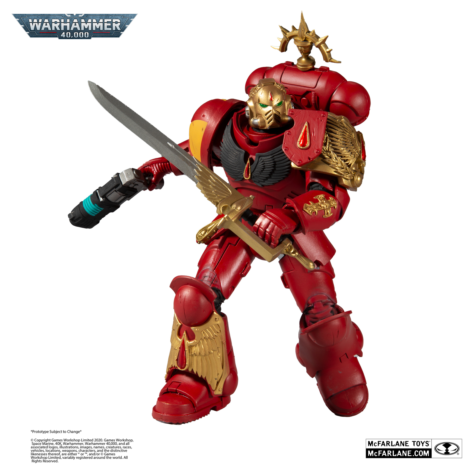 Warhammer 40k: Blood Angels Primaris Lieutenant - 7" Action Figure