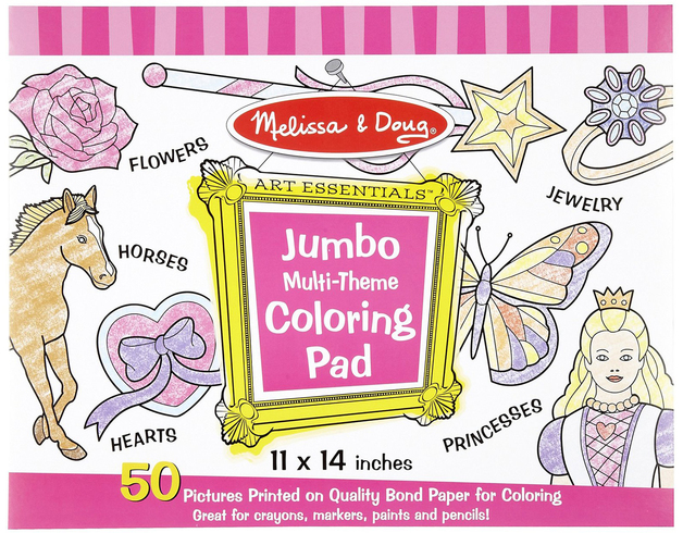 Melissa & Doug: Jumbo Colouring Pad Pink | Toy | at Mighty Ape NZ Melissa & Doug: Jumbo Colouring Pad Pink | Toy | at Mighty Ape NZ