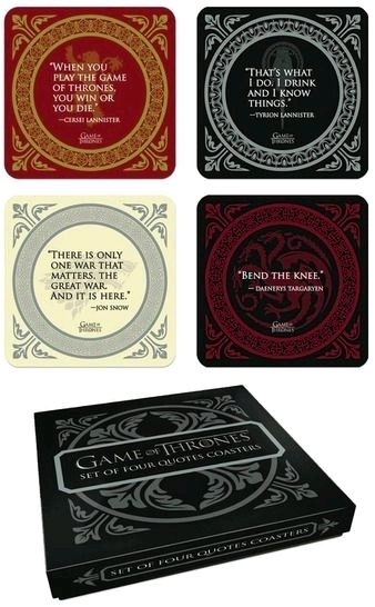 Game of Thrones - Quotes Coaster Set