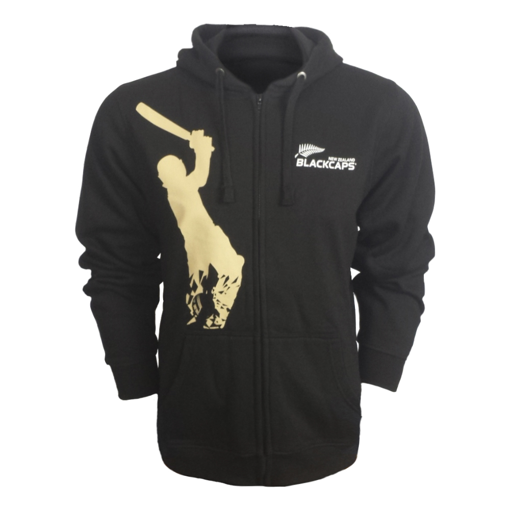 Blackcaps Screen Printed Full-Zip Hoodie - M