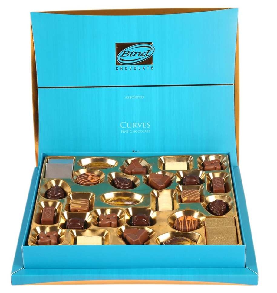 Bind Chocolates Curves Blue (320g) at Mighty Ape NZ