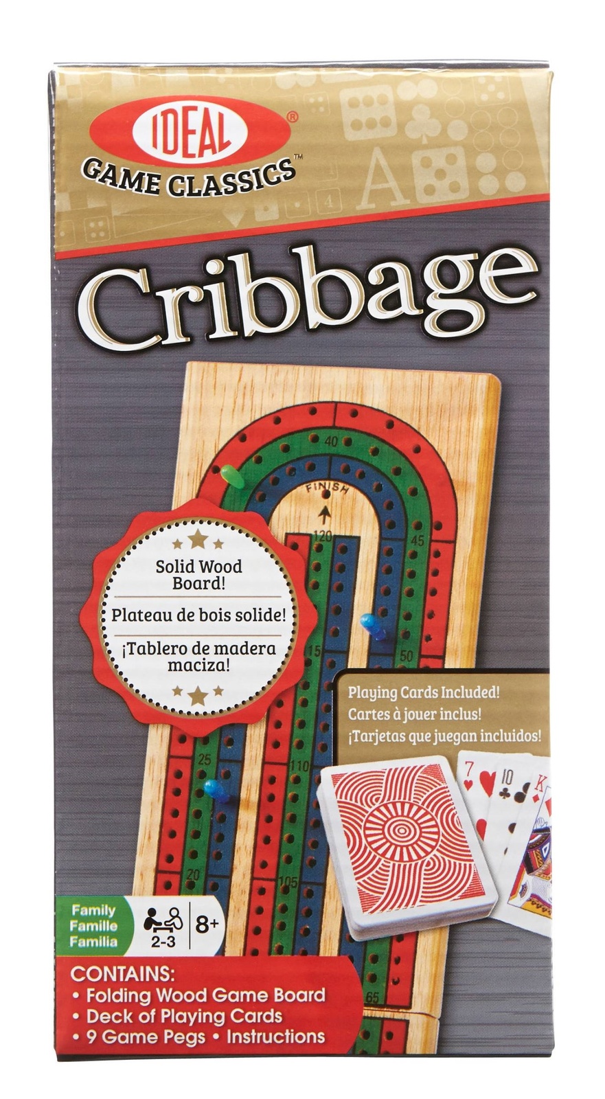 Ideal - Folding Wood Cribbage