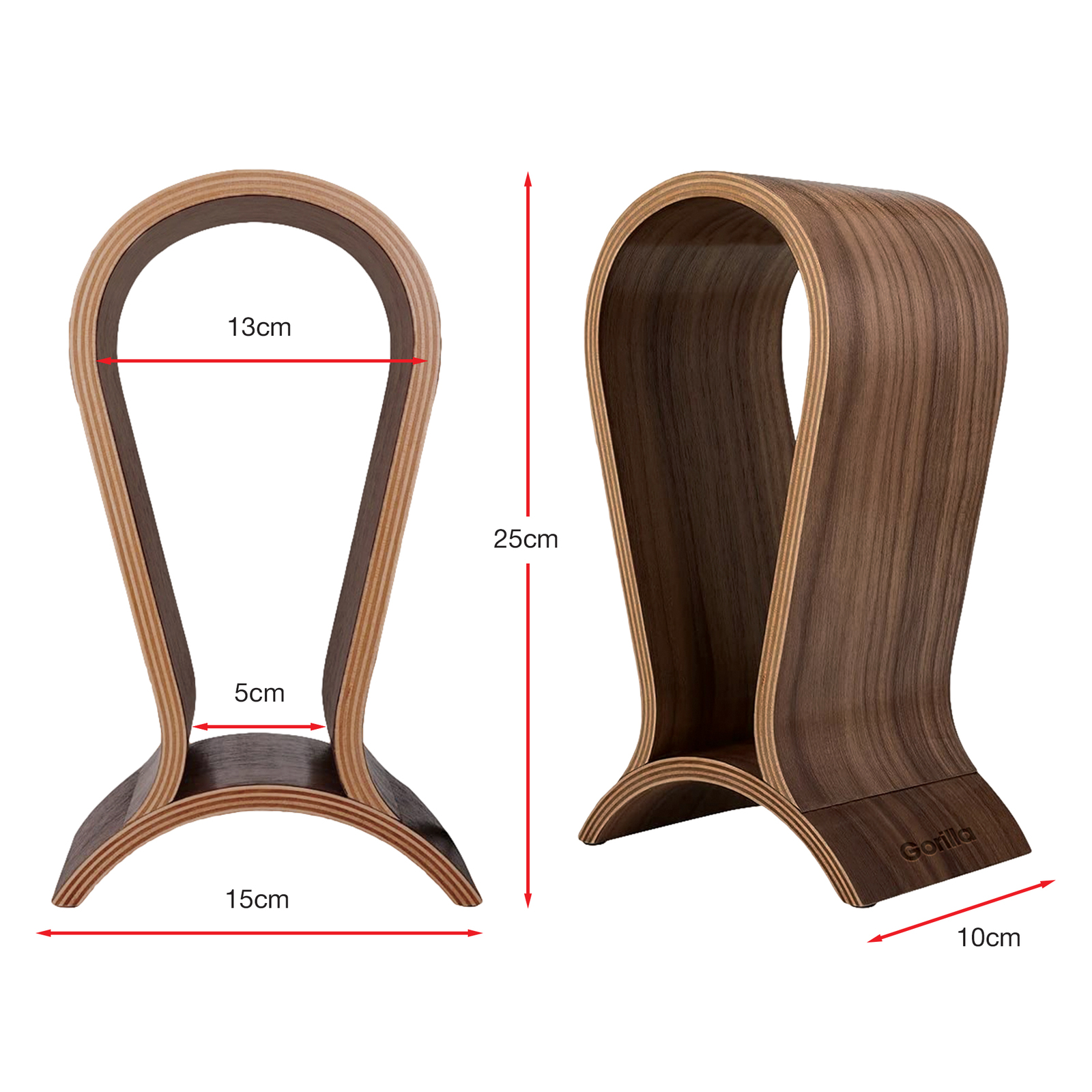 Gorilla Wooden Headset Stand image