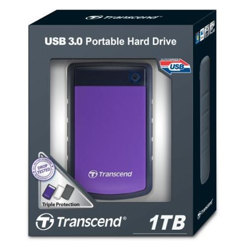 Transcend 1TB USB 3.0 Hard Drive - Purple image