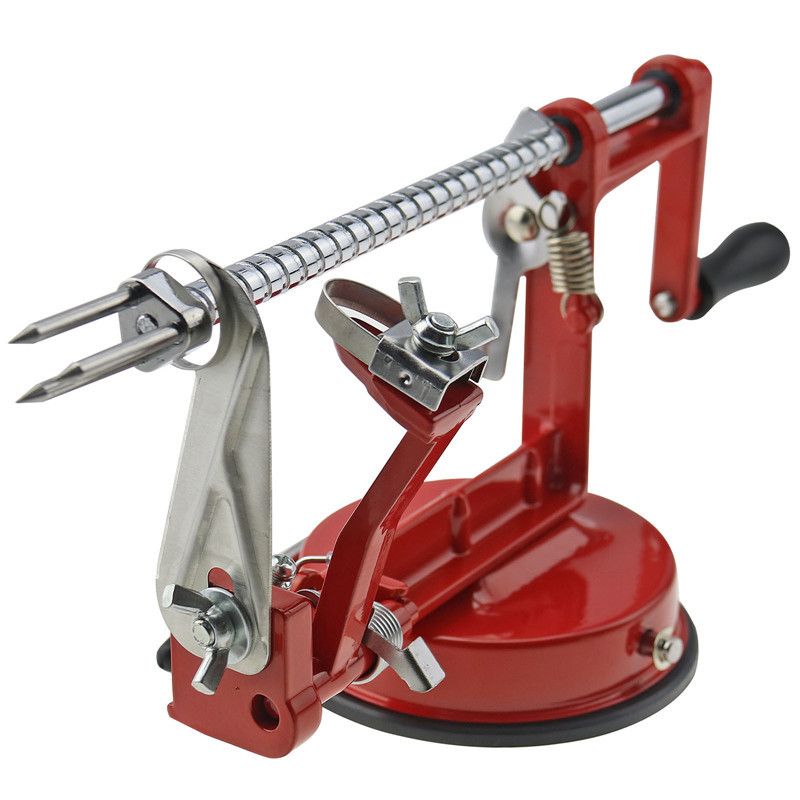 Ape Basics: 3-in-1 Stainless Steel Apple Peeler Corer Slicer with Suction Base