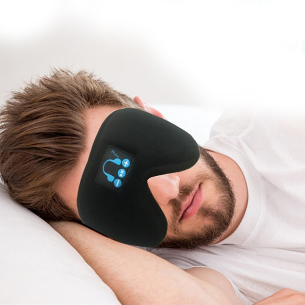 Wireless Bluetooth Eye Mask Headset Black at Mighty Ape NZ