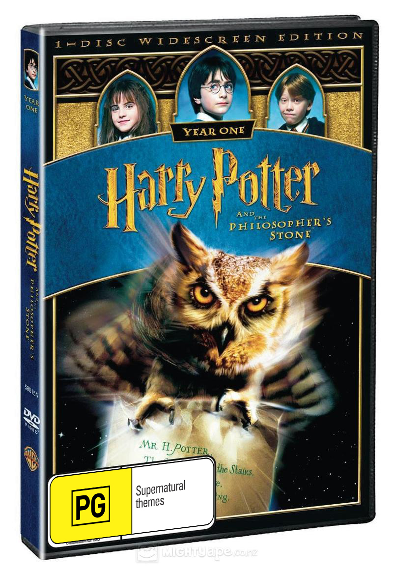 Harry Potter and the Philosopher's Stone - 1 Disc (New Packaging) on DVD image