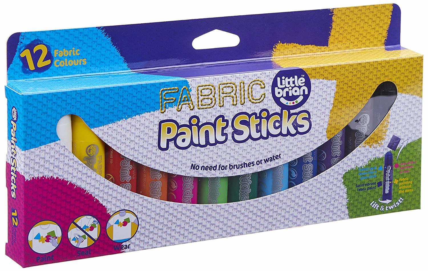 Buy Little Brian Paint Sticks Fabric (12 Pack) at Mighty Ape NZ