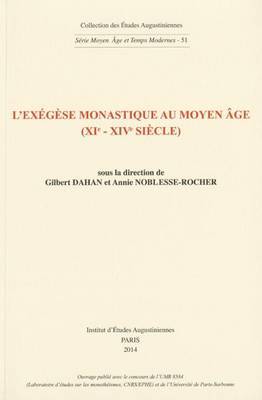 L'Exegese Monastique Au Moyen Age (Xie-Xive Siecle) image