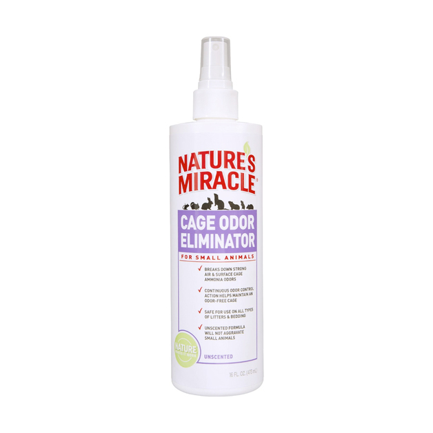 nature's miracle cage odor eliminator for small animals